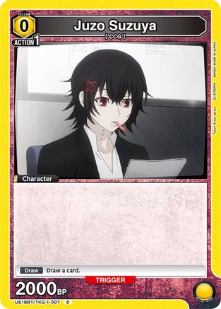 Juzo Suzuya (Box Topper Foil) (UE18BT/TKG-1-007) - UE18BT Tokyo Ghoul Foil - Card Brawlers