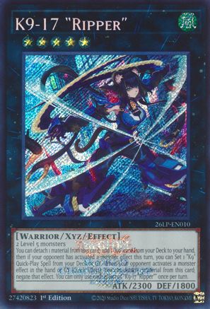 K9-17 Ripper (Emblazoned Secret Rare) (26LP-EN010) - Limited Pack World Championship 2026 1st Edition - Card Brawlers