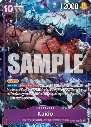 Kaido (062) (Alternate Art) (OP17-062) - The World's Strongest Warriors Foil - Card Brawlers