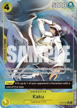 Kaku (Full Art) (ST29-003) - Starter Deck 29: Egghead Foil - Card Brawlers