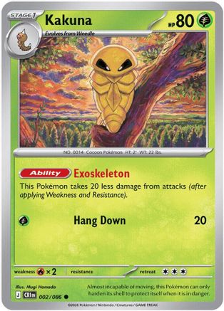 Kakuna (002/null) [ME04 Chaos Rising] - Card Brawlers