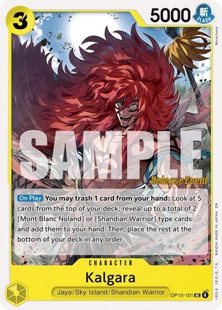 Kalgara (OP15-101) - Adventure on Kami's Island Release Event Cards - Card Brawlers