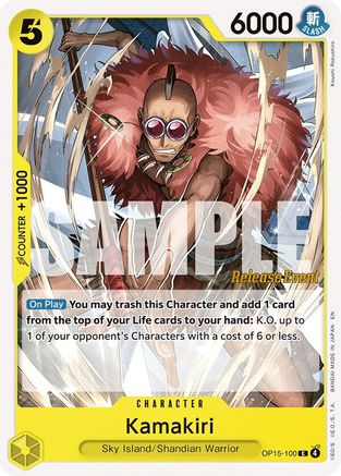 Kamakiri (OP15-100) - Adventure on Kami's Island Release Event Cards - Card Brawlers