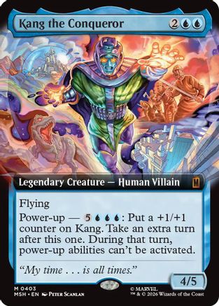 Kang the Conqueror (Extended Art) (MSH-403) - Marvel Super Heroes - Card Brawlers