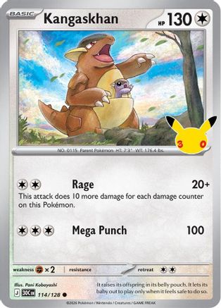 Kangaskhan (114/null) - Holofoil [ME 30th Celebration] - Card Brawlers