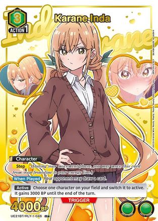 Karane Inda (046) (R*) (UE21BT/RLY-1-046) - UE21BT The 100 Girlfriends Who Really Really Really Really REALLY Love You Foil - Card Brawlers