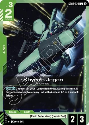 Kayra's Jegan (GD05-028) - Freedom Ascension - Card Brawlers