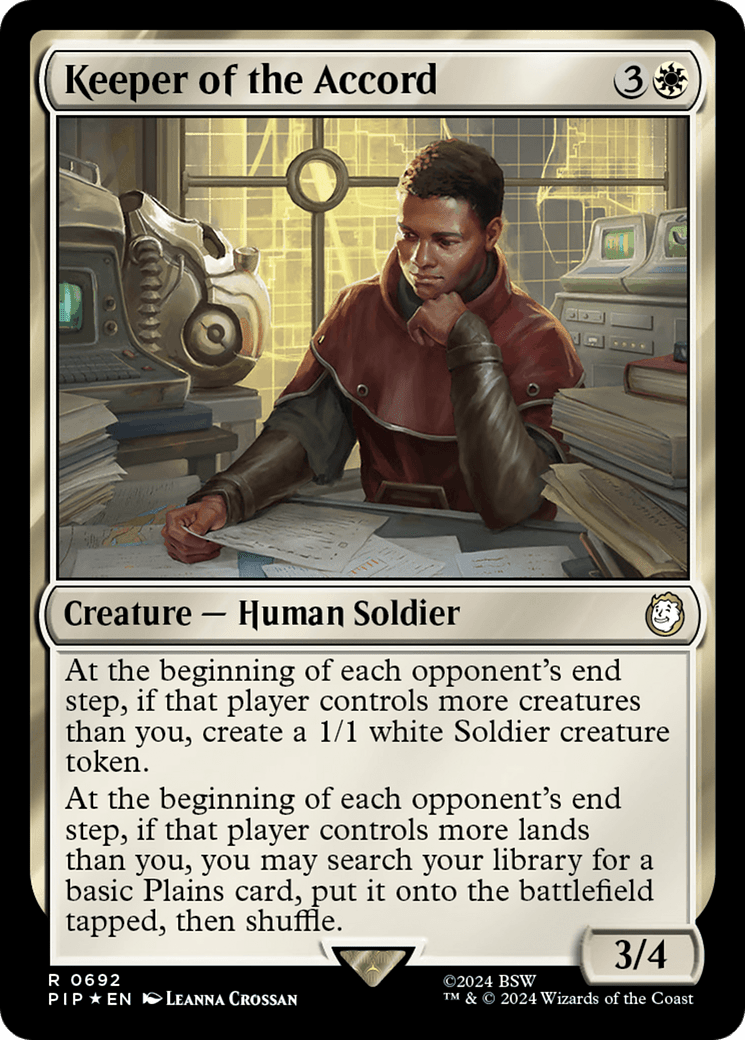Keeper of the Accord (Surge Foil) [Fallout] - Card Brawlers