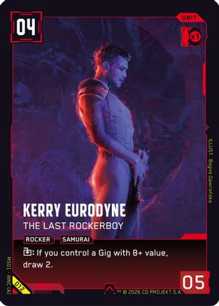 Kerry Eurodyne - The Last Rockerboy (012) - Welcome to Night City Retail - Card Brawlers