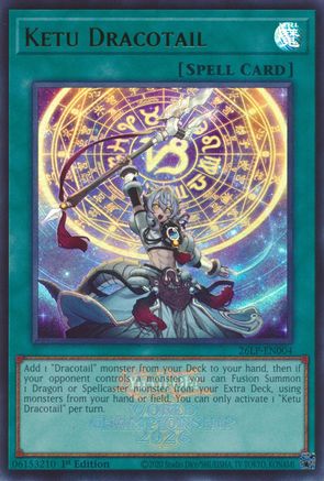 Ketu Dracotail (Emblazoned) (26LP-EN004) - Limited Pack World Championship 2026 1st Edition - Card Brawlers