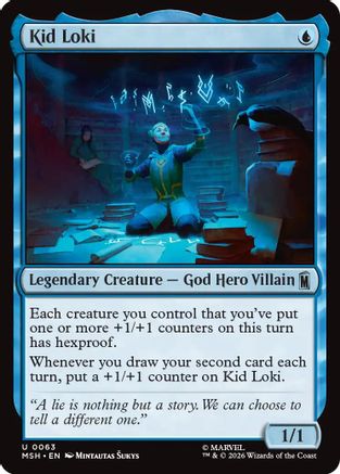 Kid Loki (MSH-063) - Marvel Super Heroes - Card Brawlers