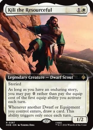 Kili the Resourceful (Extended Art) (HOB-287) - The Hobbit - Card Brawlers
