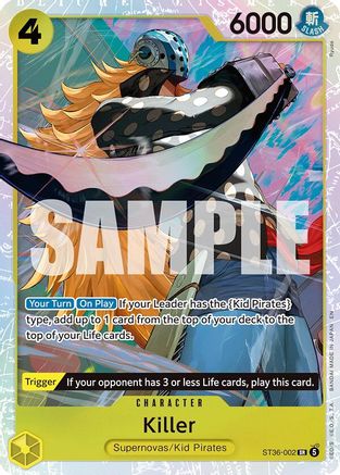 Killer (ST36-002) - Starter Deck 36: YELLOW Eustass"Captain"Kid Foil - Card Brawlers