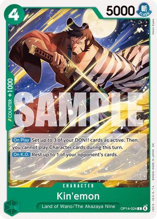 Kin'emon (OP14-024) - The Azure Sea's Seven - Card Brawlers