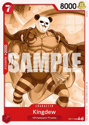 Kingdew (Pandaman Art) (OP17-006) - The World's Strongest Warriors - Card Brawlers
