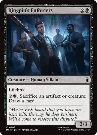 Kingpin's Enforcers (MSH-102) - Marvel Super Heroes Foil - Card Brawlers