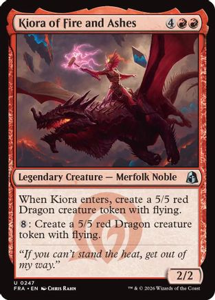 Kiora of Fire and Ashes (FRA-247) - Reality Fracture - Card Brawlers