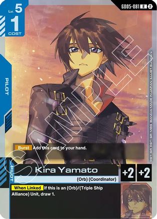 Kira Yamato (GD05-081) - Freedom Ascension Holofoil - Card Brawlers