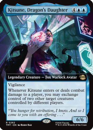 Kitsune, Dragon's Daughter (Extended Art) (TMT-262) - Teenage Mutant Ninja Turtles - Card Brawlers
