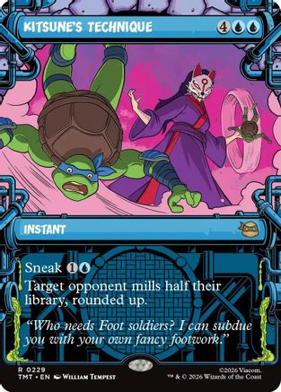 Kitsune's Technique (Showcase) (TMT-229) - Teenage Mutant Ninja Turtles Foil - Card Brawlers