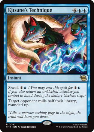 Kitsune's Technique (TMT-042) - Teenage Mutant Ninja Turtles Foil - Card Brawlers
