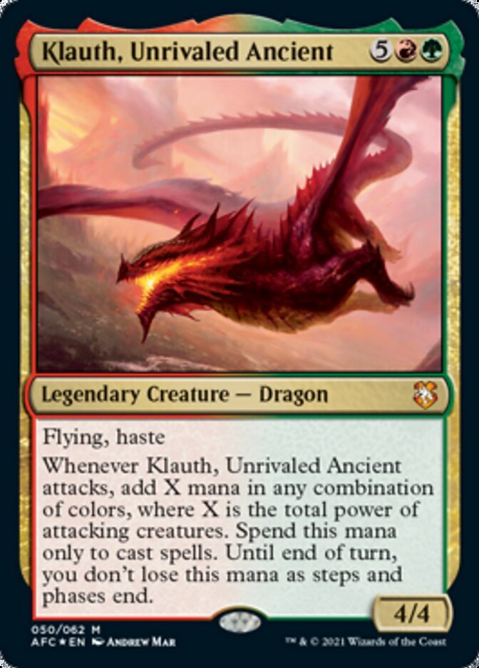 Klauth, Unrivaled Ancient [Dungeons & Dragons: Adventures in the Forgotten Realms Commander] - Card Brawlers