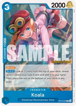 Koala (OP15-044) - Adventure on Kami's Island Release Event Cards - Card Brawlers