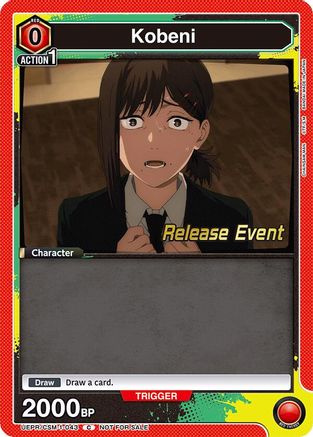 Kobeni (043) (UE22BT/CSM-1-043) - UE22BT CHAINSAW MAN Release Event - Card Brawlers