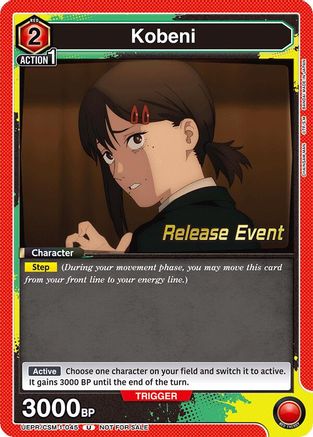 Kobeni (045) (UE22BT/CSM-1-045) - UE22BT CHAINSAW MAN Release Event - Card Brawlers
