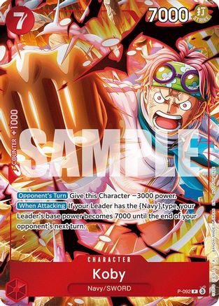 Koby (Event Pack Vol. 7) (P-092) - One Piece Promotion Cards Foil - Card Brawlers