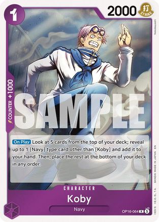 Koby (OP16-064) - The Time of Battle Foil - Card Brawlers
