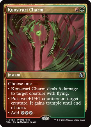 Konstrari Charm (PPFRA-433) - Promo Pack: Reality Fracture Foil - Card Brawlers