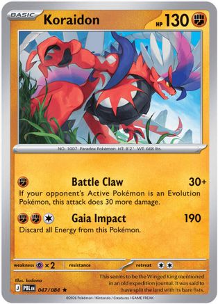 Koraidon (047/null) - Reverse Holofoil [ME05 Pitch Black] - Card Brawlers
