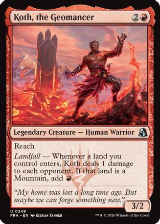 Koth, the Geomancer (FRA-248) - Reality Fracture - Card Brawlers