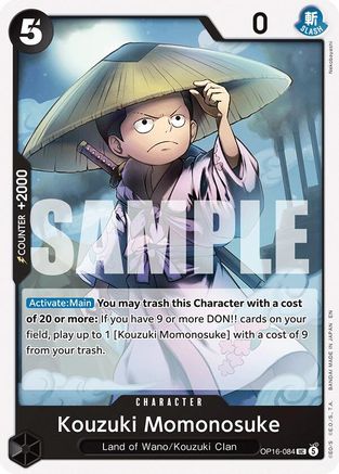 Kouzuki Momonosuke (084) (OP16-084) - The Time of Battle - Card Brawlers