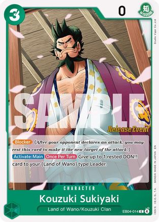 Kouzuki Sukiyaki (EB04-014) - The Azure Sea's Seven Release Event Cards - Card Brawlers