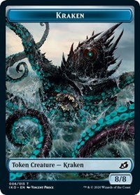 Kraken // Elemental (010) Double - Sided Token [Commander 2020 Tokens] - Card Brawlers