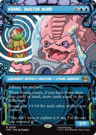 Krang, Master Mind (Showcase) (TMT-230) - Teenage Mutant Ninja Turtles - Card Brawlers