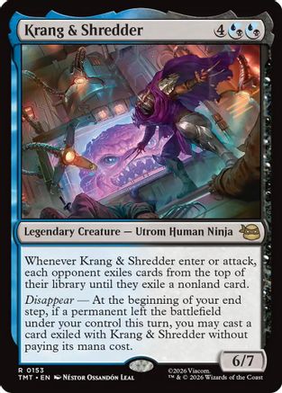 Krang & Shredder (TMT-153) - Teenage Mutant Ninja Turtles Foil - Card Brawlers
