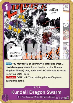 Kundali Dragon Swarm (OP17-077) - The World's Strongest Warriors - Card Brawlers