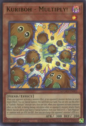 Kuriboh - Multiply! (MAMO-EN002) - Magnificent Monsters 1st Edition - Card Brawlers