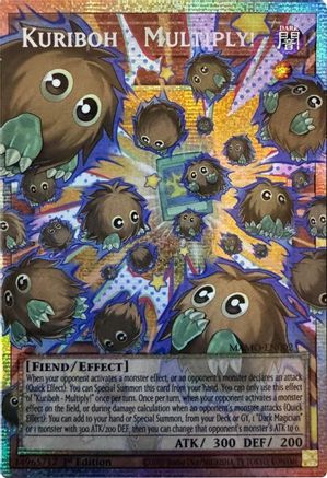 Kuriboh - Multiply! (Starlight Rare) (Extended Art) (MAMO-EN002) - Magnificent Monsters 1st Edition - Card Brawlers