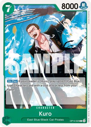 Kuro (OP14-025) - The Azure Sea's Seven - Card Brawlers