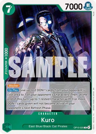 Kuro (OP15-025) - Adventure on Kami's Island Foil - Card Brawlers