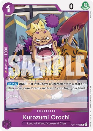 Kurozumi Orochi (OP17-066) - The World's Strongest Warriors - Card Brawlers