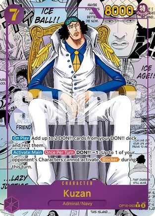Kuzan (Manga) (OP16-063) - The Time of Battle Foil - Card Brawlers