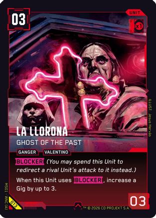 La Llorona - Ghost of the Past (013) - Welcome to Night City Retail - Card Brawlers