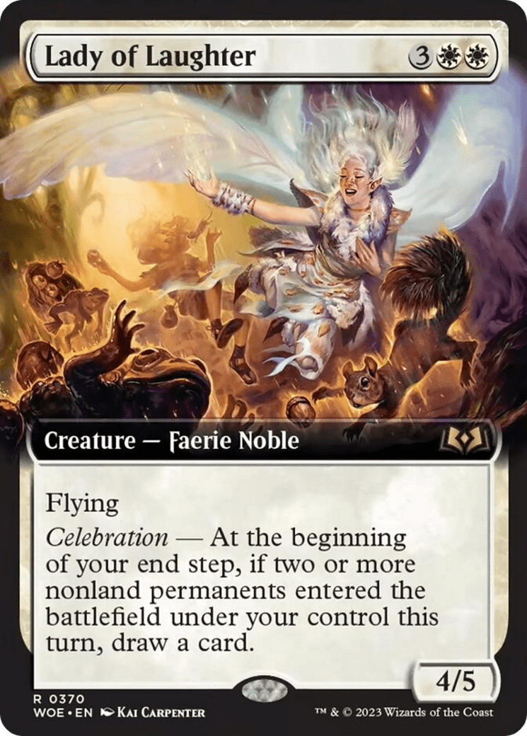 Lady of Laughter (Extended Art) [Wilds of Eldraine] - Card Brawlers