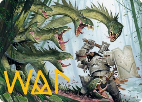 Lair of the Hydra Art Card (Gold - Stamped Signature) [Dungeons & Dragons: Adventures in the Forgotten Realms Art Series] - Card Brawlers