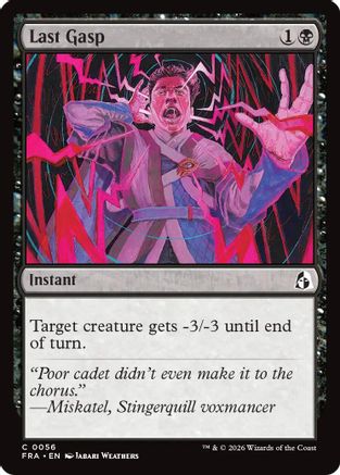 Last Gasp (FRA-056) - Reality Fracture - Card Brawlers